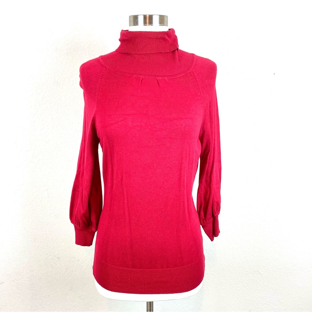 Express Red Turtleneck Sweater